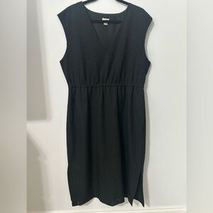 J. Crew Black Midi Dress